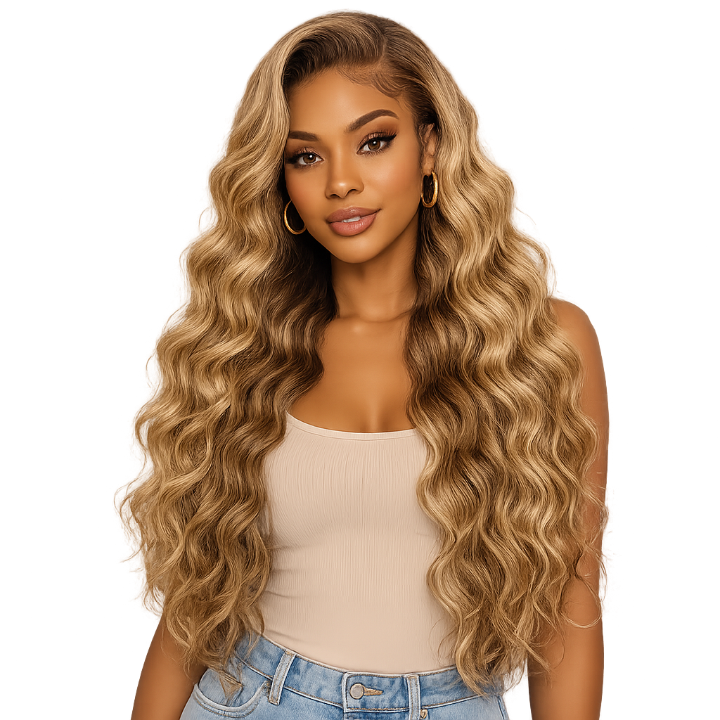 Dream Hair H&S Weaving DEEP Wave Echthaar & Premium-Synthetikhaar