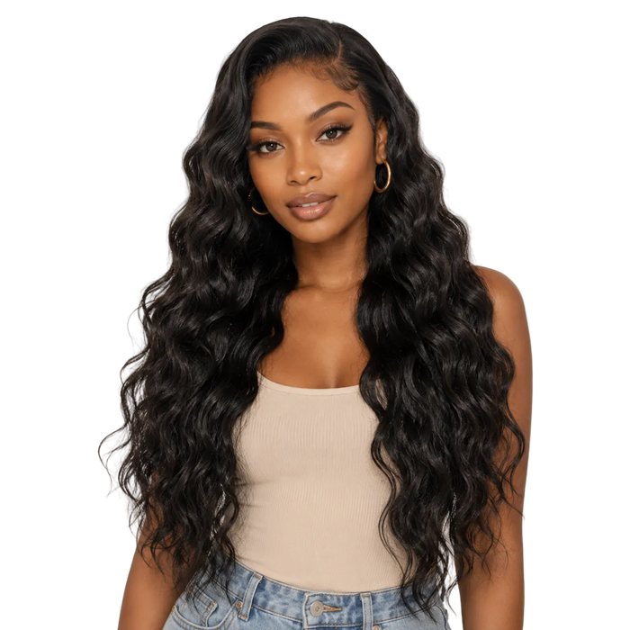 Dream Hair H&S Weaving DEEP Wave Echthaar & Premium-Synthetikhaar